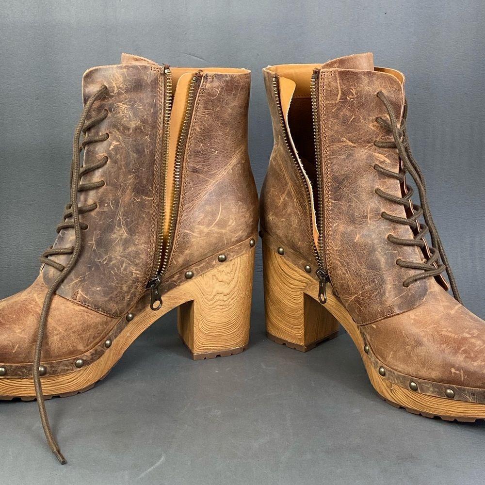Kork-Ease Sherborn Leather Lace-Up Boot - Brown womens size  9.5 - Picture 7 of 11